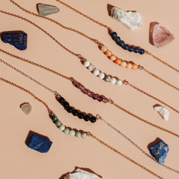 Maria • Stacked Gemstone Necklace