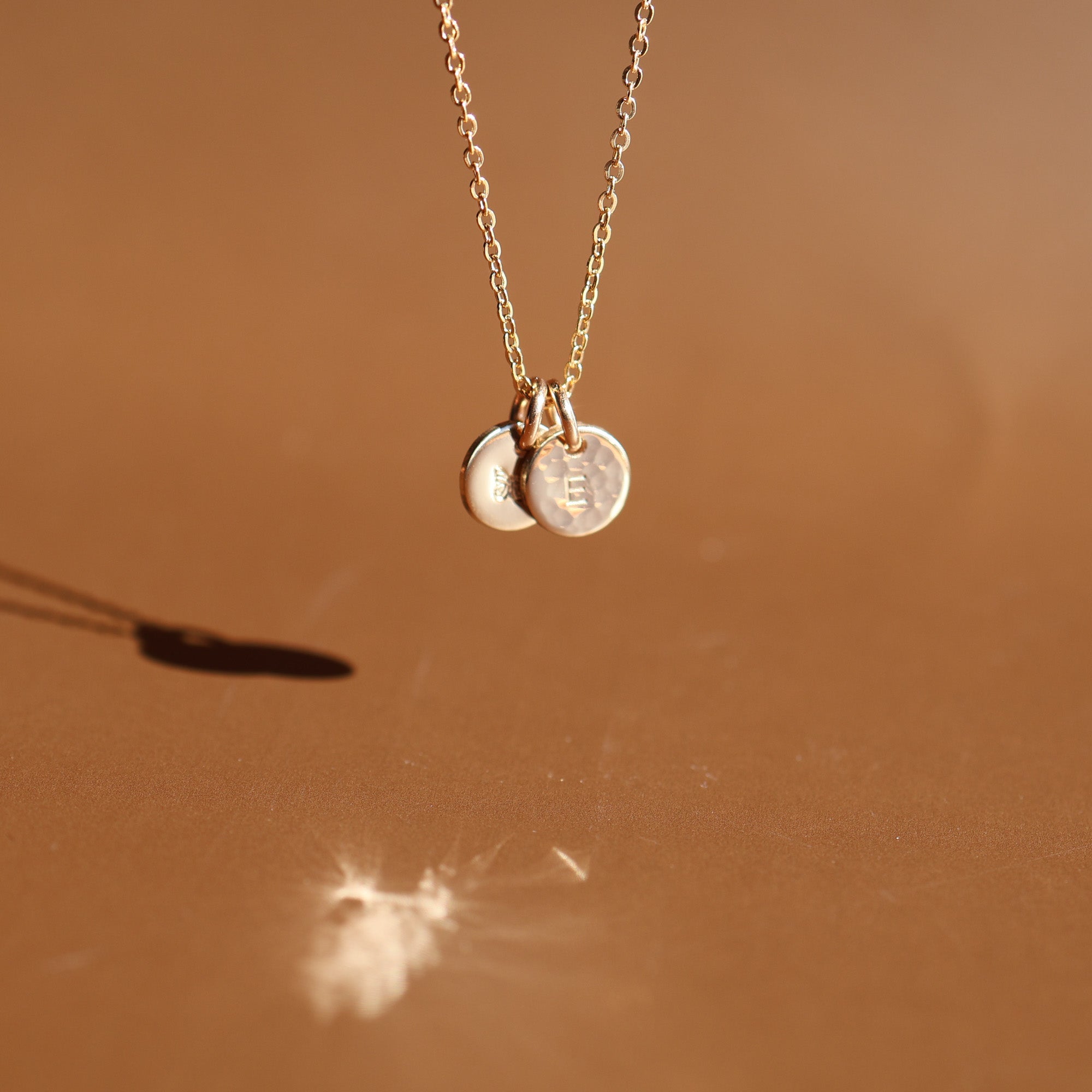 Florence Tiny Pendant Necklace Choose Number of Pendants GOLD FILL