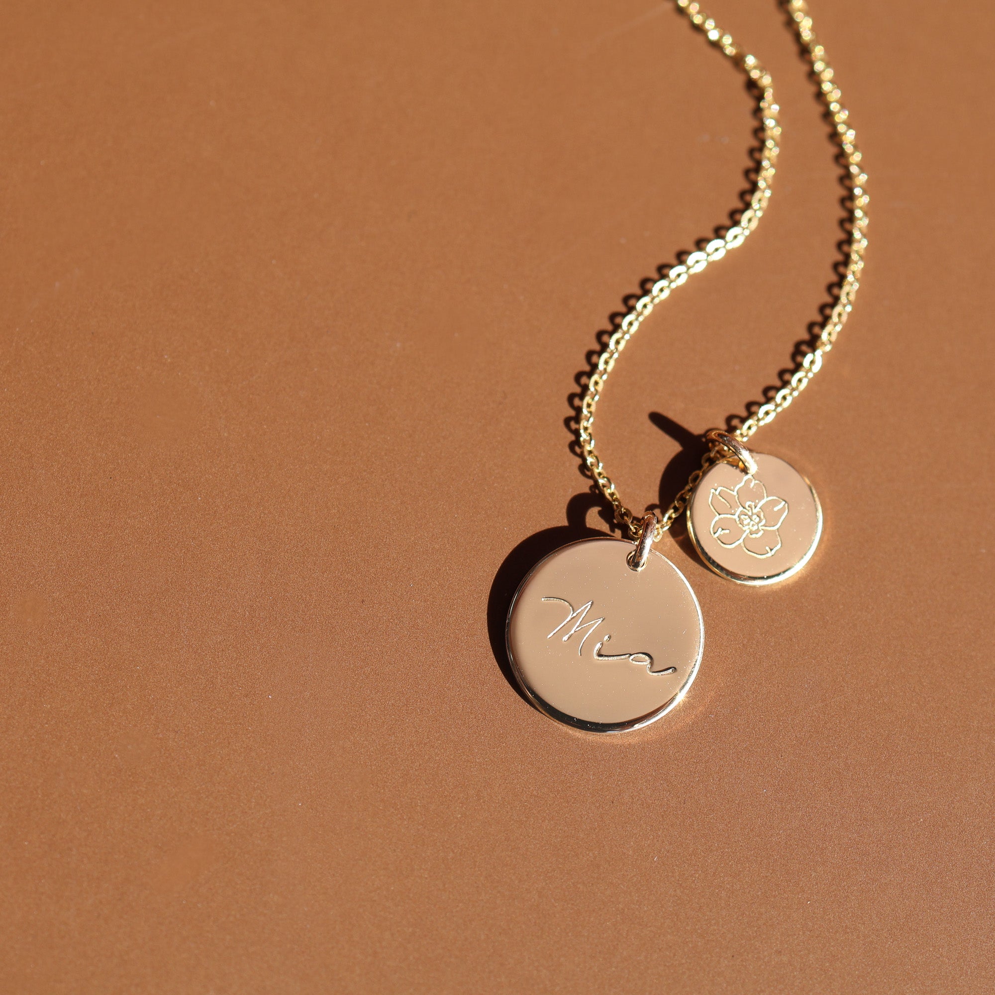 Personalised jewellery - KBN Jewellery - handmade jewellery – Personalised Jewellery gifts – Dainty jewellery- Dainty necklace - initial necklace – symbol necklace – name necklace – birth flower necklace symbol 