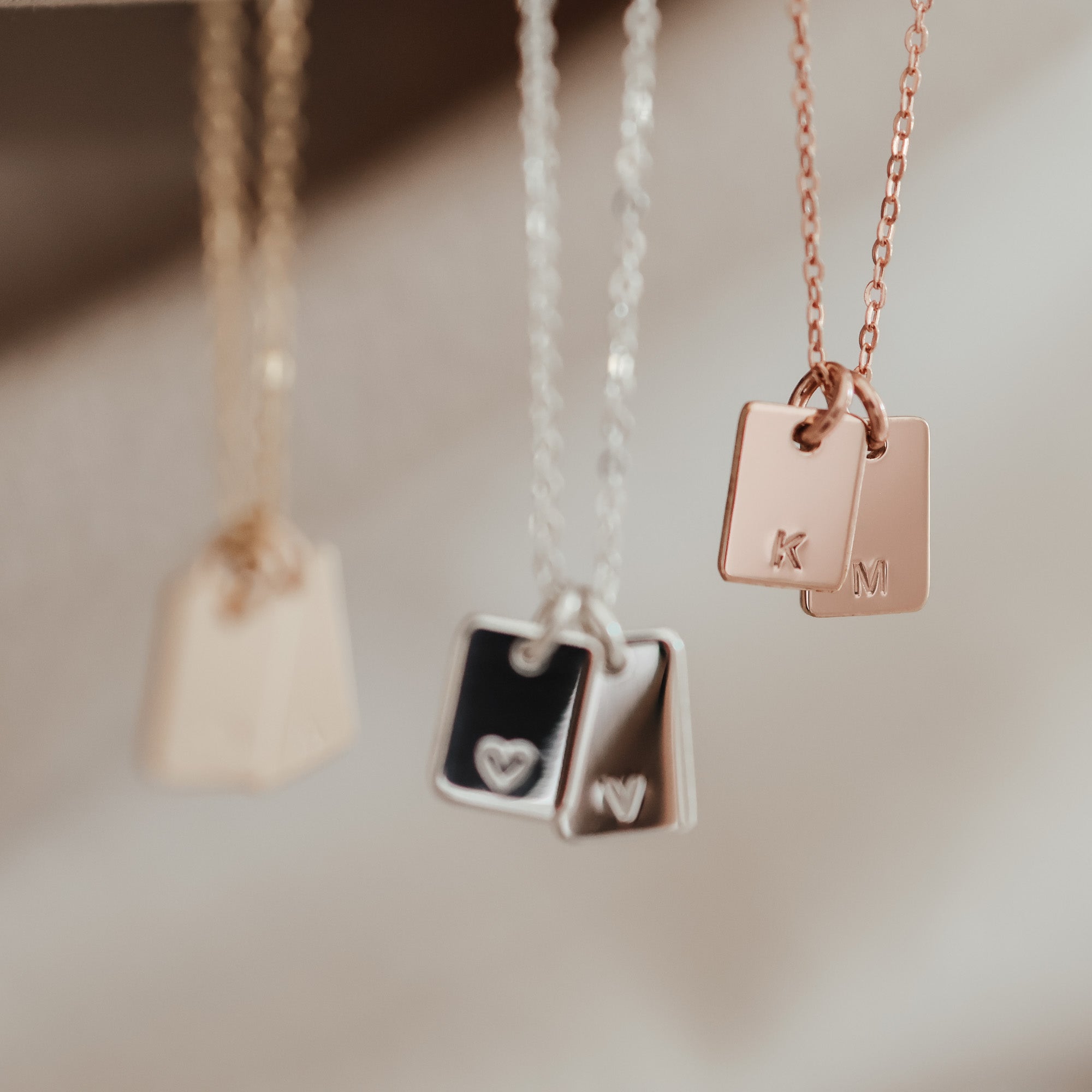 Personalised jewellery - KBN Jewellery - handmade jewellery – Personalised Jewellery gifts – personalised necklace – symbol necklace – simple necklace – dainty necklace – tag necklace – small pendant necklace – initial necklace – dainty pendants 