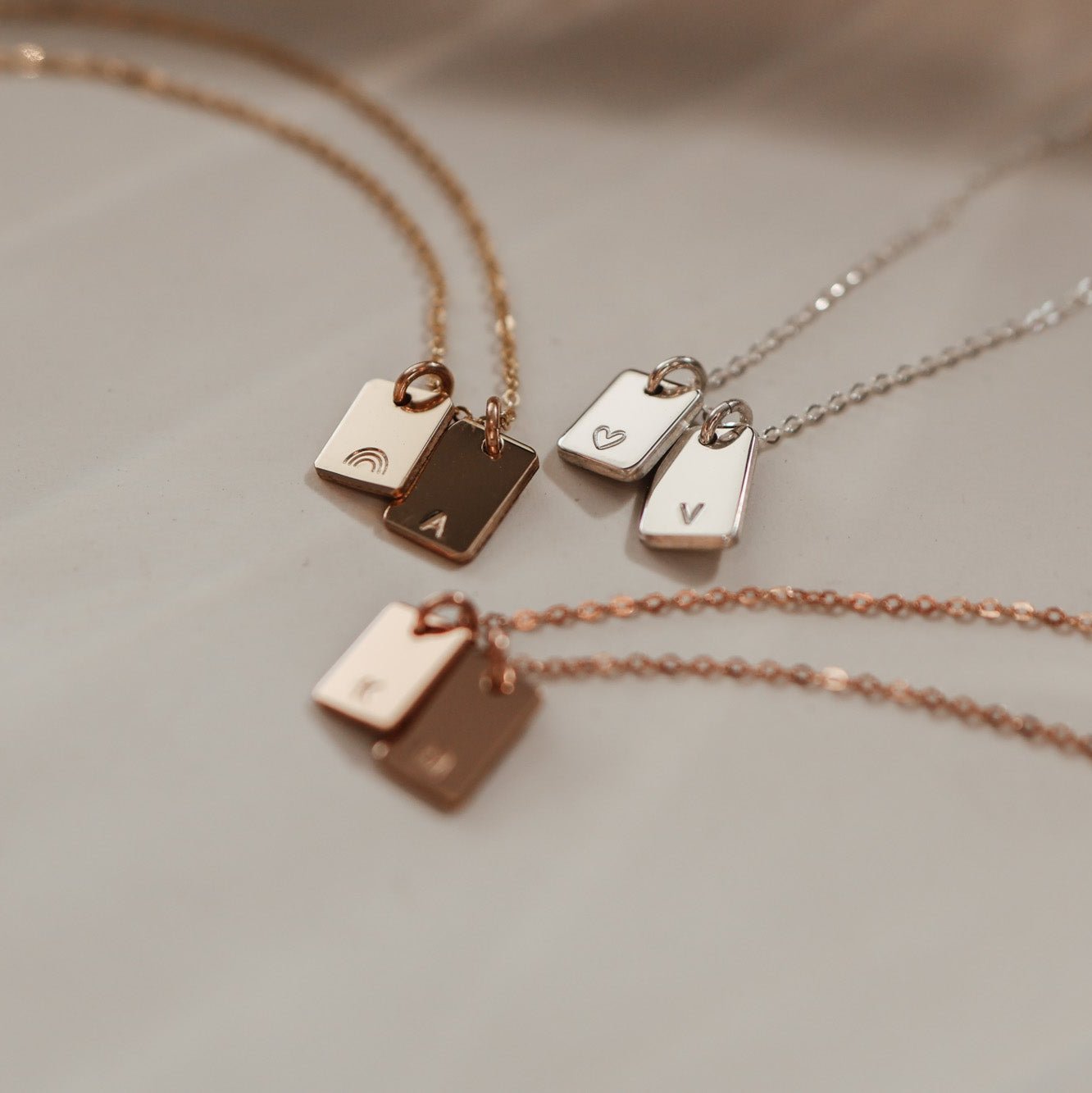 Personalised jewellery - KBN Jewellery - handmade jewellery – Personalised Jewellery gifts – personalised necklace – symbol necklace – simple necklace – dainty necklace – tag necklace – small pendant necklace – initial necklace – dainty pendants 