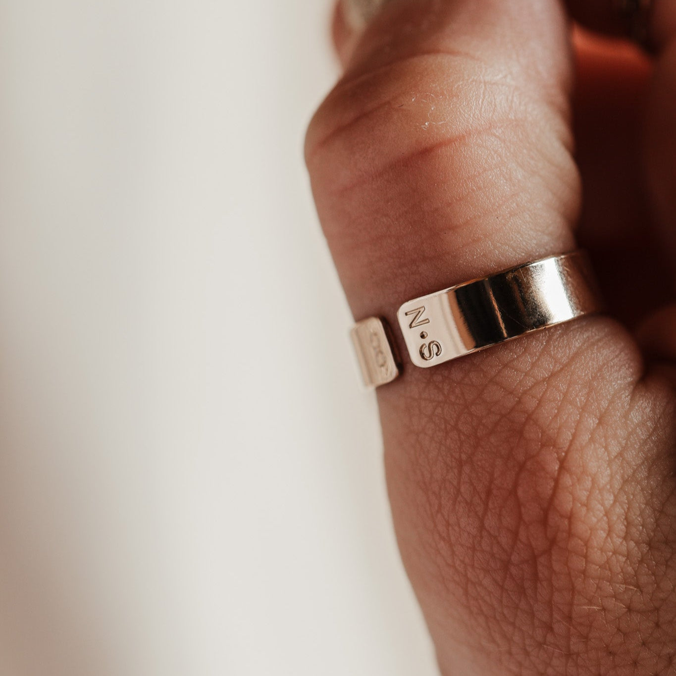 Personalised jewellery - KBN Jewellery - handmade jewellery - chunky ring – intial ring – symbol ring – heart ring – butterfly ring – cuff ring – open ring – personalised cuff ring – personalised ring – infinity ring 