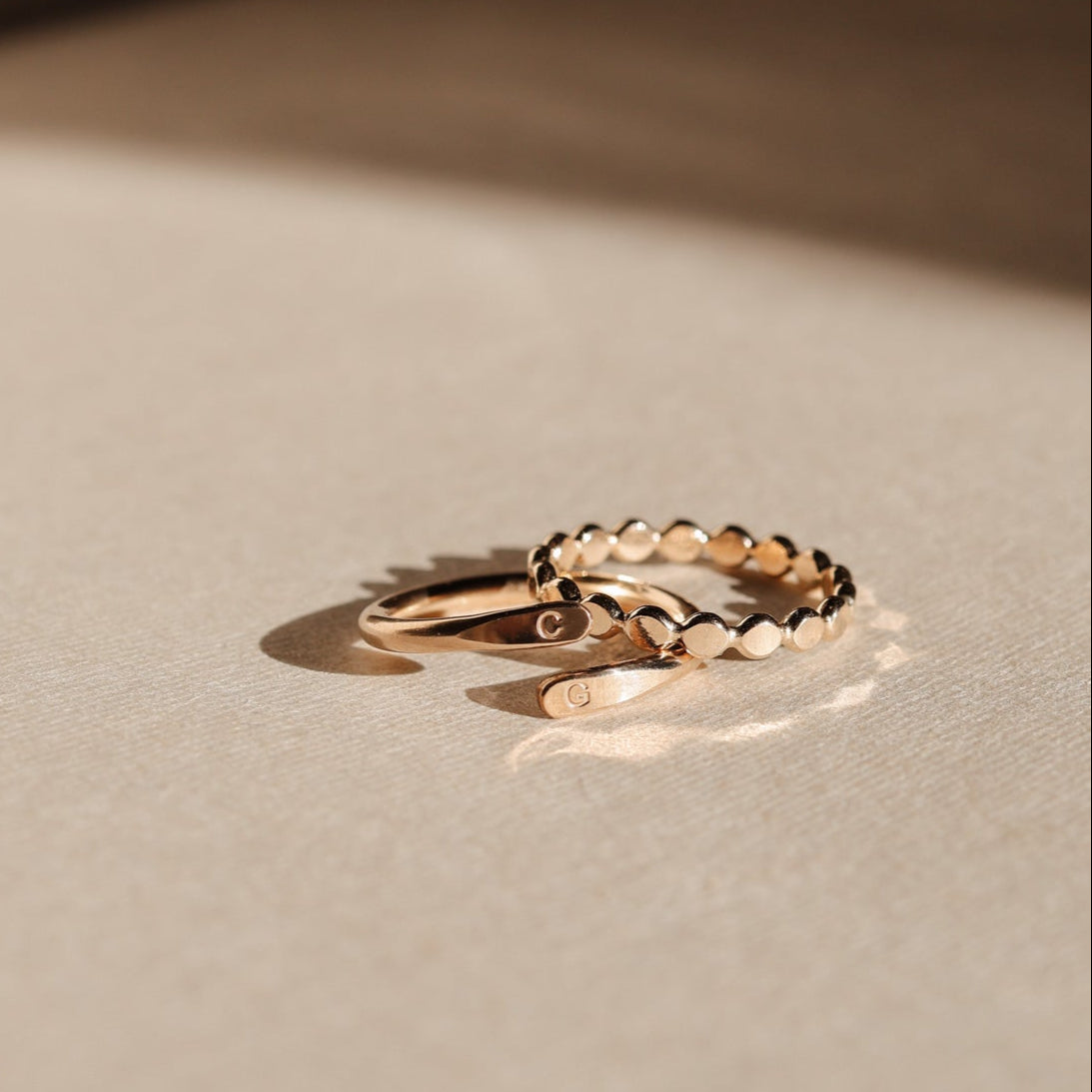 Personalised jewellery - KBN Jewellery - handmade jewellery - dainty ring – initial ring – wrap ring – classic ring – symbol ring – heart ring – butter fly ring – moon ring – flat ring – paw print ring 