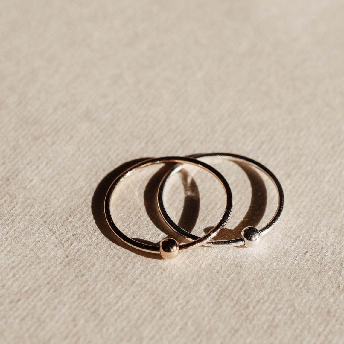 Personalised jewellery - KBN Jewellery - handmade jewellery - dainty ring – fidget ring – anxiety ring – moving ball ring – nail bitting solution - dainty ring – Australian made – fidget jewellery 