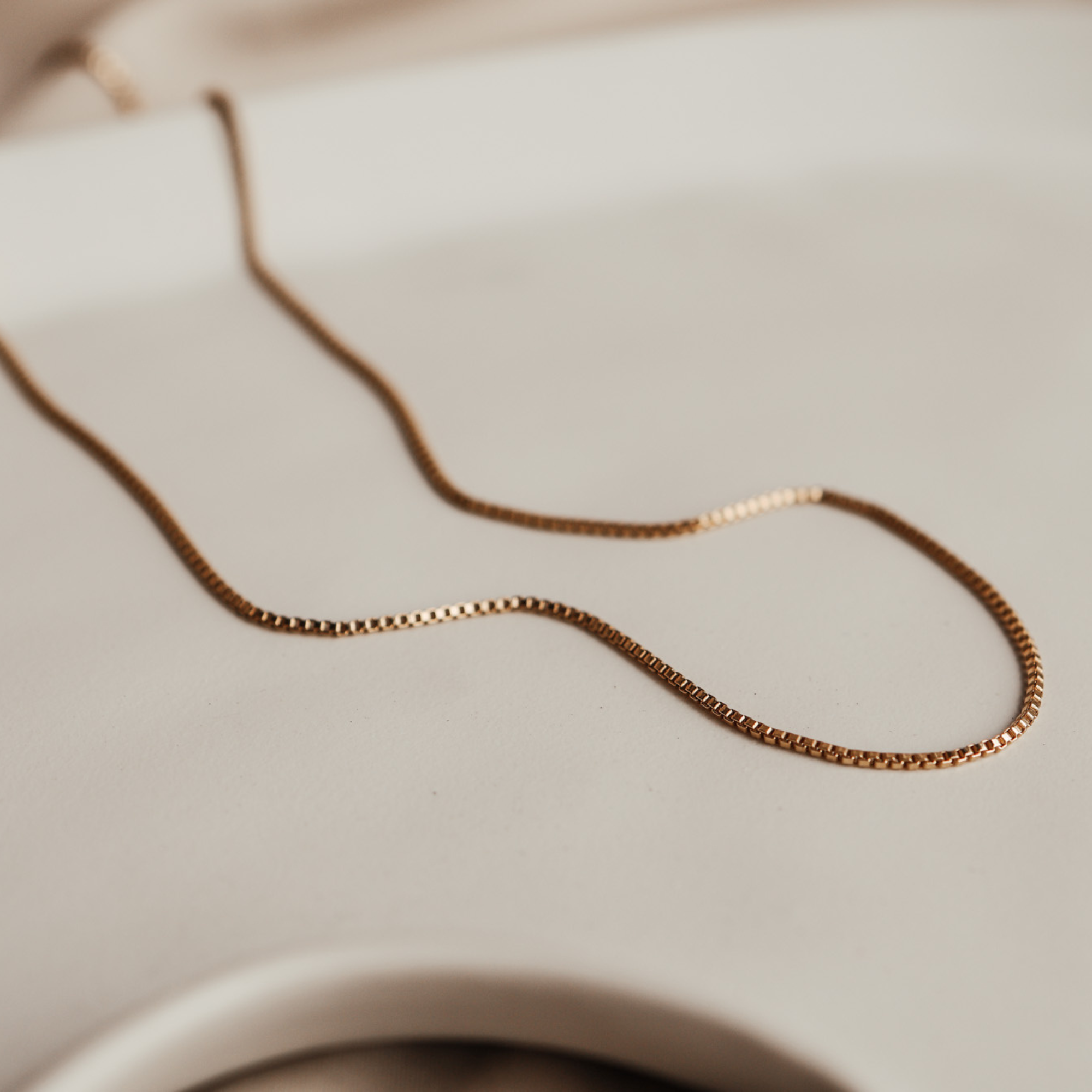 Personalised jewellery – handmade jewellery – KBN jewellery – Australian made jewellery –  box chain – gold filled box chain – layering chain 