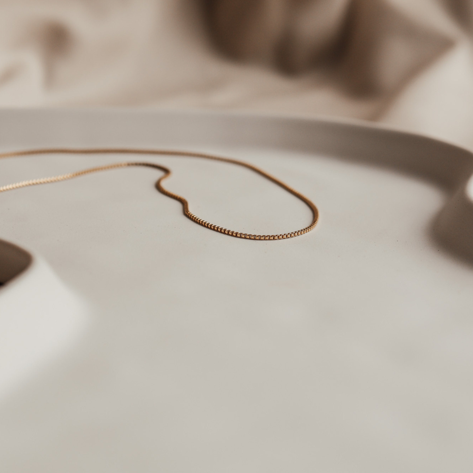 Personalised jewellery – handmade jewellery – KBN jewellery – Australian made jewellery –  box chain – gold filled box chain – layering chain 