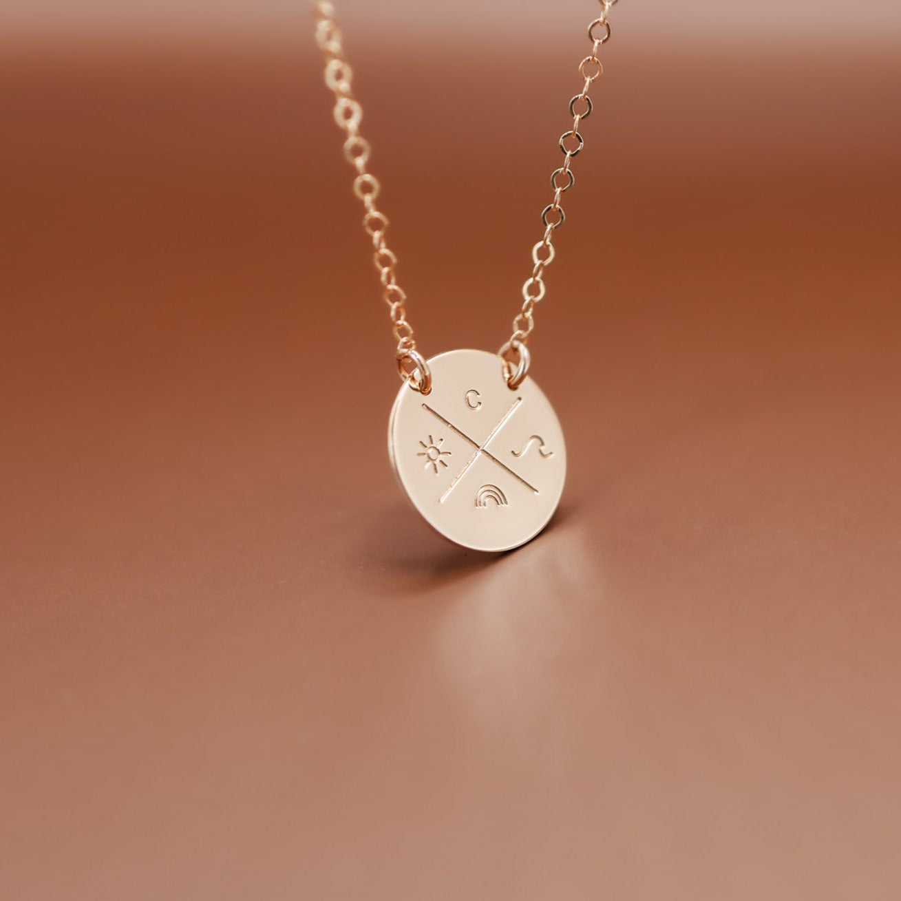 Personalised jewellery - KBN Jewellery -  handmade jewellery - cross my heart - initial necklace - symbol necklace – custom initial necklace – children initials 