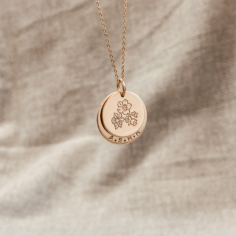 Personalised jewellery - KBN Jewellery - handmade jewellery – Personalised Jewellery gifts – Dainty jewellery- Dainty necklace – stacked necklace – kids name necklace – initial necklace – children’s name necklace – family necklace – kids birth flower necklace – birth flower and initial necklace