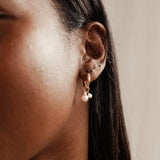 Cascade Pearl Hoops