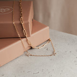 Love Notes Necklace • Asymmetrical Tiny Initial Necklace - Choose Number of Initials