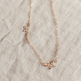 Love Notes Necklace • Asymmetrical Tiny Initial Necklace - Choose Number of Initials