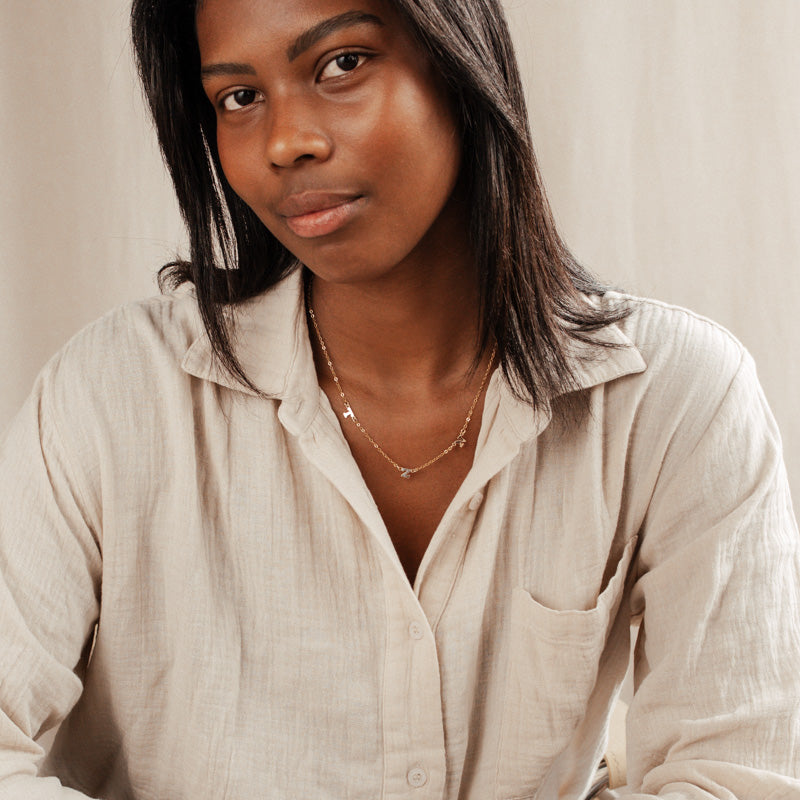 Personalised jewellery - KBN Jewellery - handmade jewellery – Personalised Jewellery gifts – Dainty jewellery- Dainty necklace - initial necklace – family initial necklace 