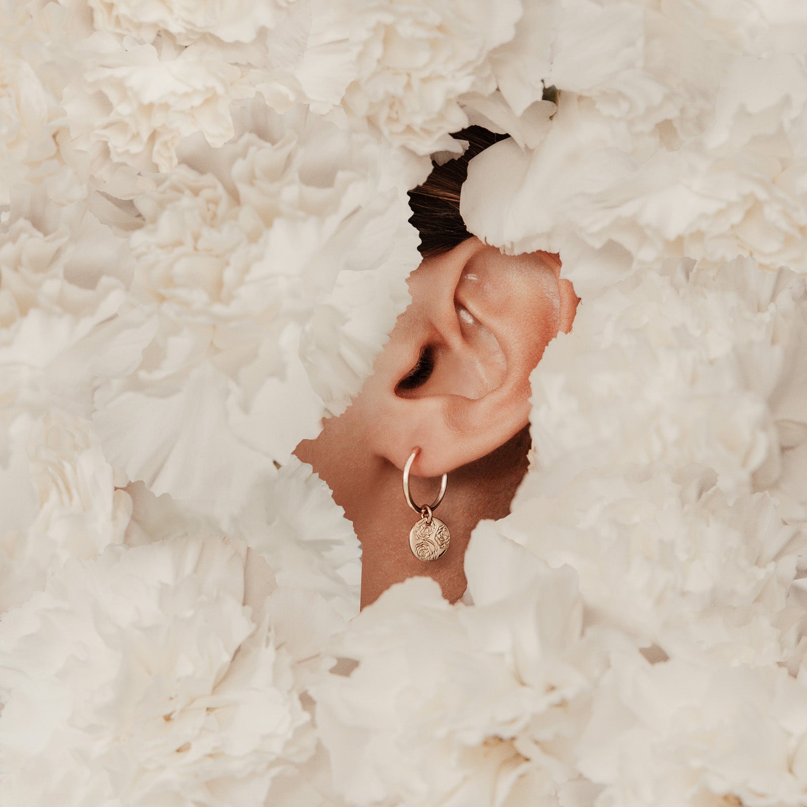 Personalised jewellery - KBN Jewellery - handmade jewellery – Personalised Jewellery gifts – personalised earrings – symbol earrings – simple hoops – kid friendly earrings – personalised hoop earrings – flower earrings – birth flower jewellery – dainty earrings
