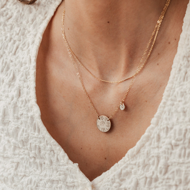 Spring Collection • Large Double Hole Pendant Necklace