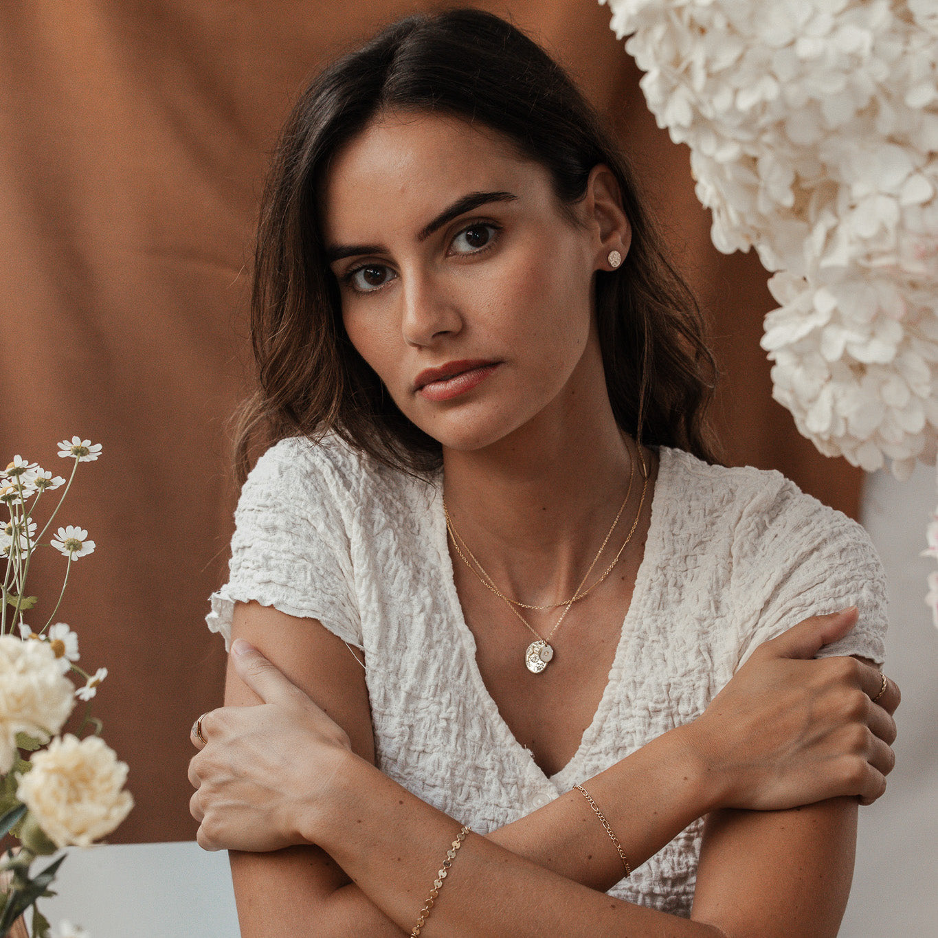 Personalised jewellery - KBN Jewellery - handmade jewellery – Personalised Jewellery gifts – Dainty jewellery- Dainty earrings – personalised stud earrings  – flower stamped earrings  – family flowers – kids birth flowers – birth flower necklace – personalised flower stamped earrings – handmade earring studs – Australian made 