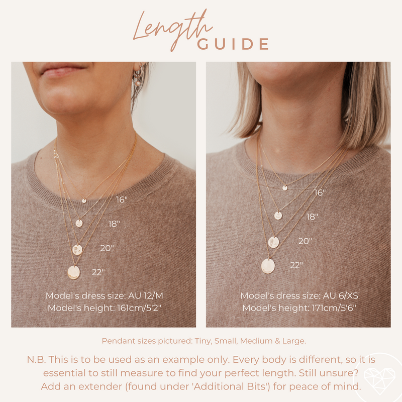 Lola • Medium & Small Pendant Necklace