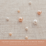 Pearl Thread Through Earrings