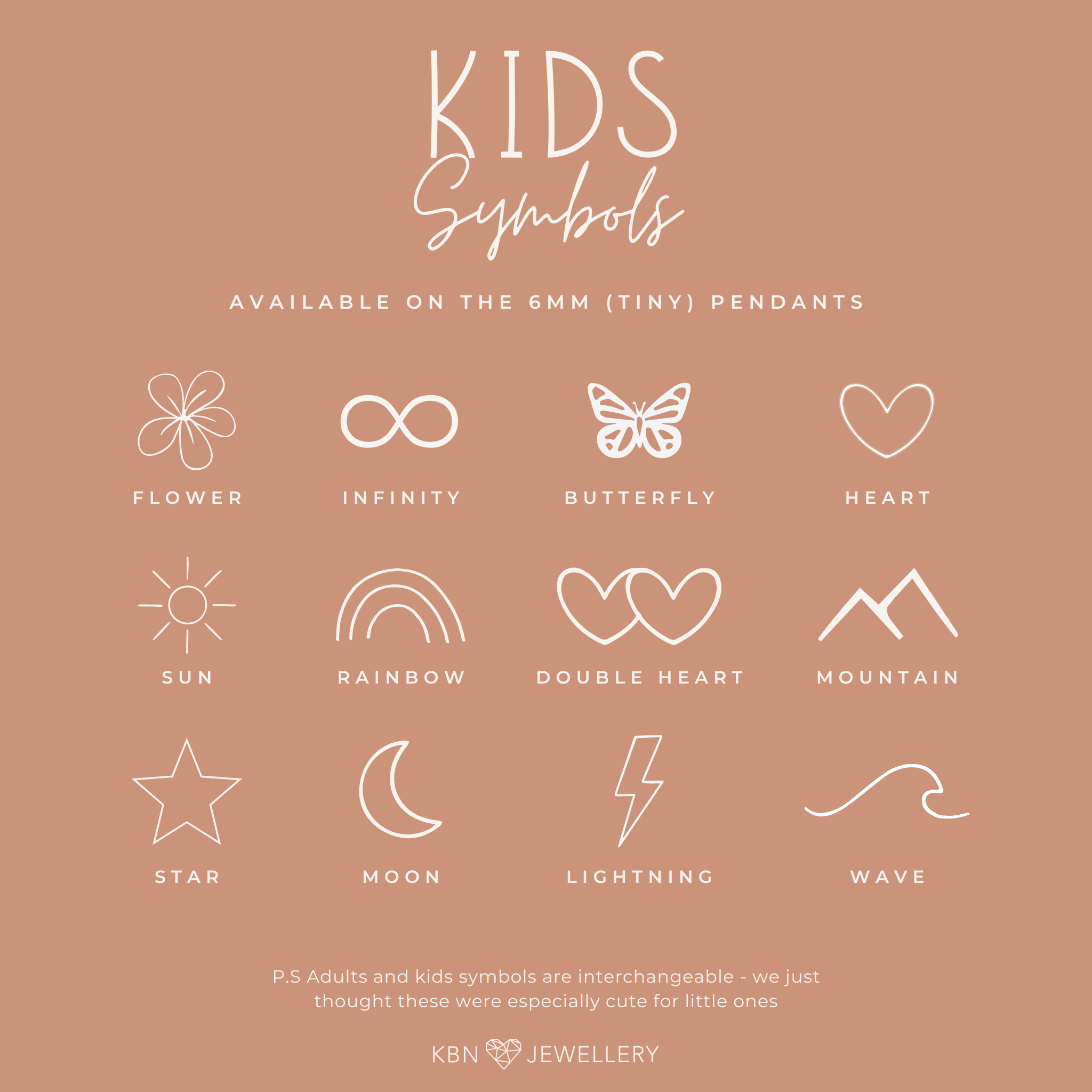 Personalised jewellery - KBN Jewellery - handmade jewellery – Personalised Jewellery gifts – dainty earrings – hoops earrings – sleepers – pendant earrings – everyday earrings – tiny hoops – tiny pendants – initial earrings – symbol earrings – children earrings – toddler earrings – huggies earrings – hoops earrings for kids 