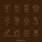 TINY ZODIAC SYMBOLS KBN JEWELLERY BIRTHDAY PERSONALISED JEWELLERY STAR SIGN Aries, Taurus, Gemini, Cancer, Leo, Virgo, Libra, Scorpio, Sagittarius, Capricorn, Aquarius, Pisces.