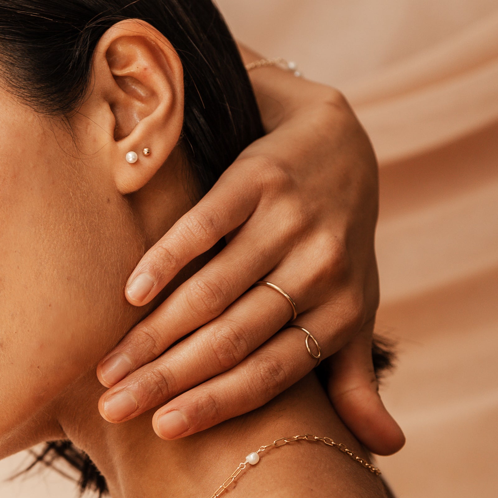 Personalised jewellery - KBN Jewellery - handmade jewellery – Personalised Jewellery gifts – Dainty jewellery – ball stud earrings – ball earrings – stacking  earrings – everyday earrings – sleep friendly earrings – ball studs 