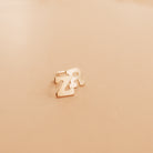 letter stud earring mix match initials goldfill sterling silver hypoallergenic materials