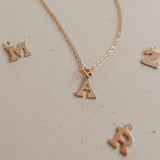 Love Letters Necklace • Tiny Initial Necklace - Choose Number of Initials