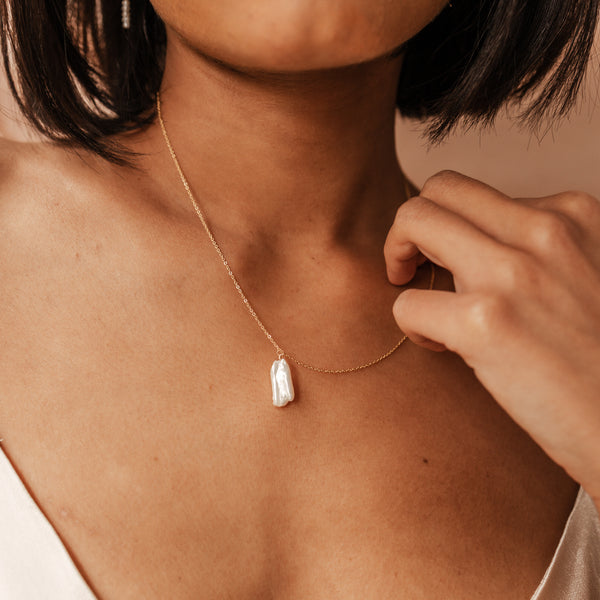 Tidal • Molten Pearl Necklace