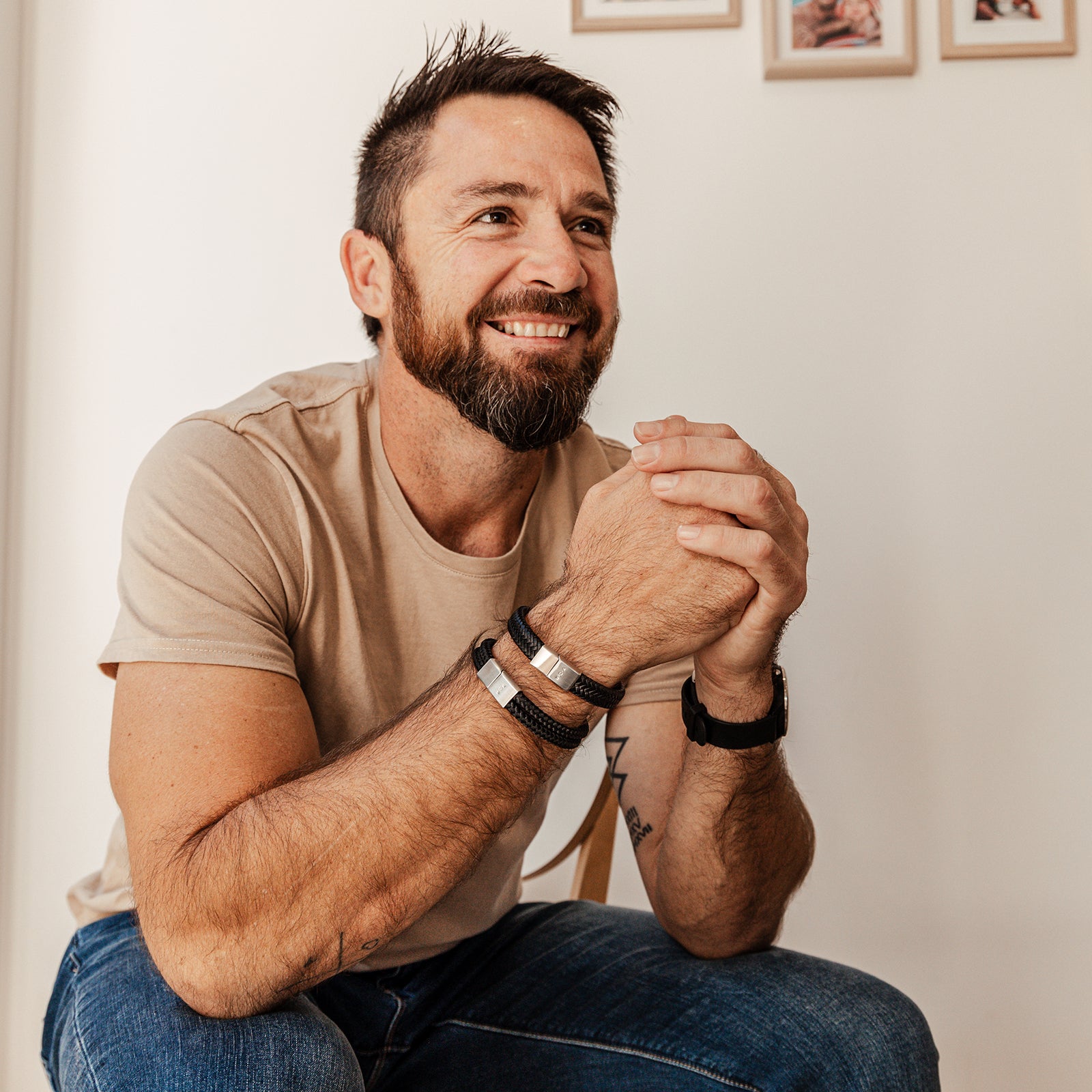 Personalised jewellery - KBN Jewellery - handmade jewellery – Personalised Jewellery gifts- men’s gift idea – gifts for dad – personalised gift for dad – leather bracelet