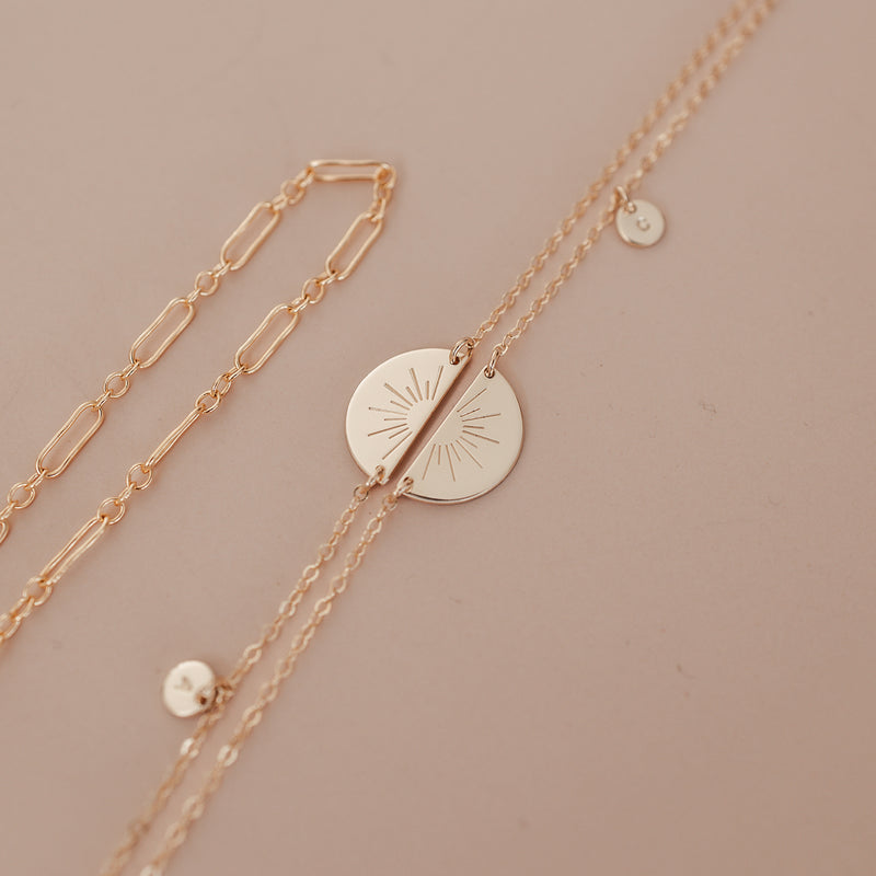 Sonny • Best Friend • Extra Large Half Circle Necklace