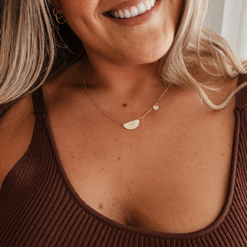 Sonny • Best Friend • Extra Large Half Circle Necklace