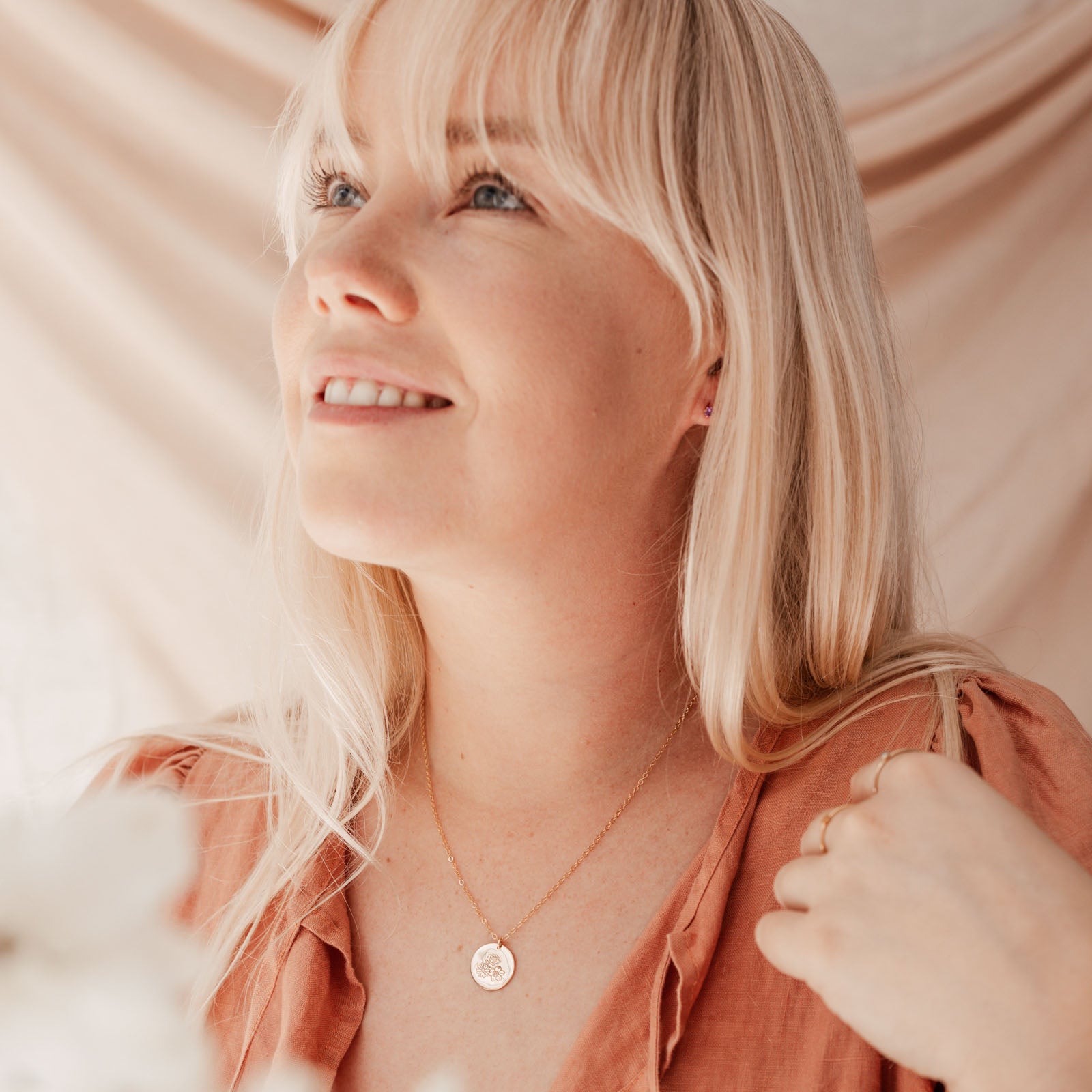 Personalised jewellery - KBN Jewellery - handmade jewellery – Personalised Jewellery gifts- birth flower necklace – family birth flower necklace – month flower necklace – gift idea for Mum – flower jewellery