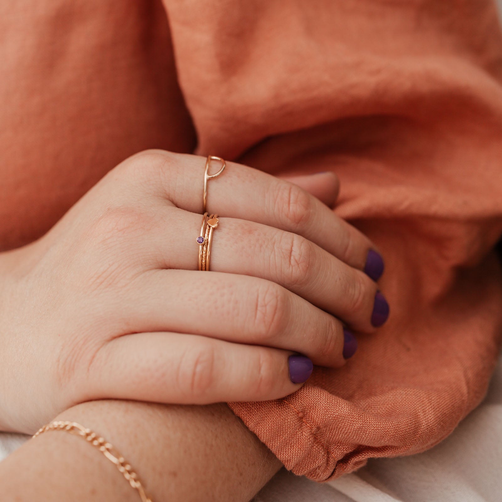 Personalised jewellery – handmade jewellery – KBN jewellery – dainty ring – birth month ring – birthstone ring – affordable ring – hope and happiness  ring – June  stone rings – birthstone ring – stacking ring – purple stone ring 