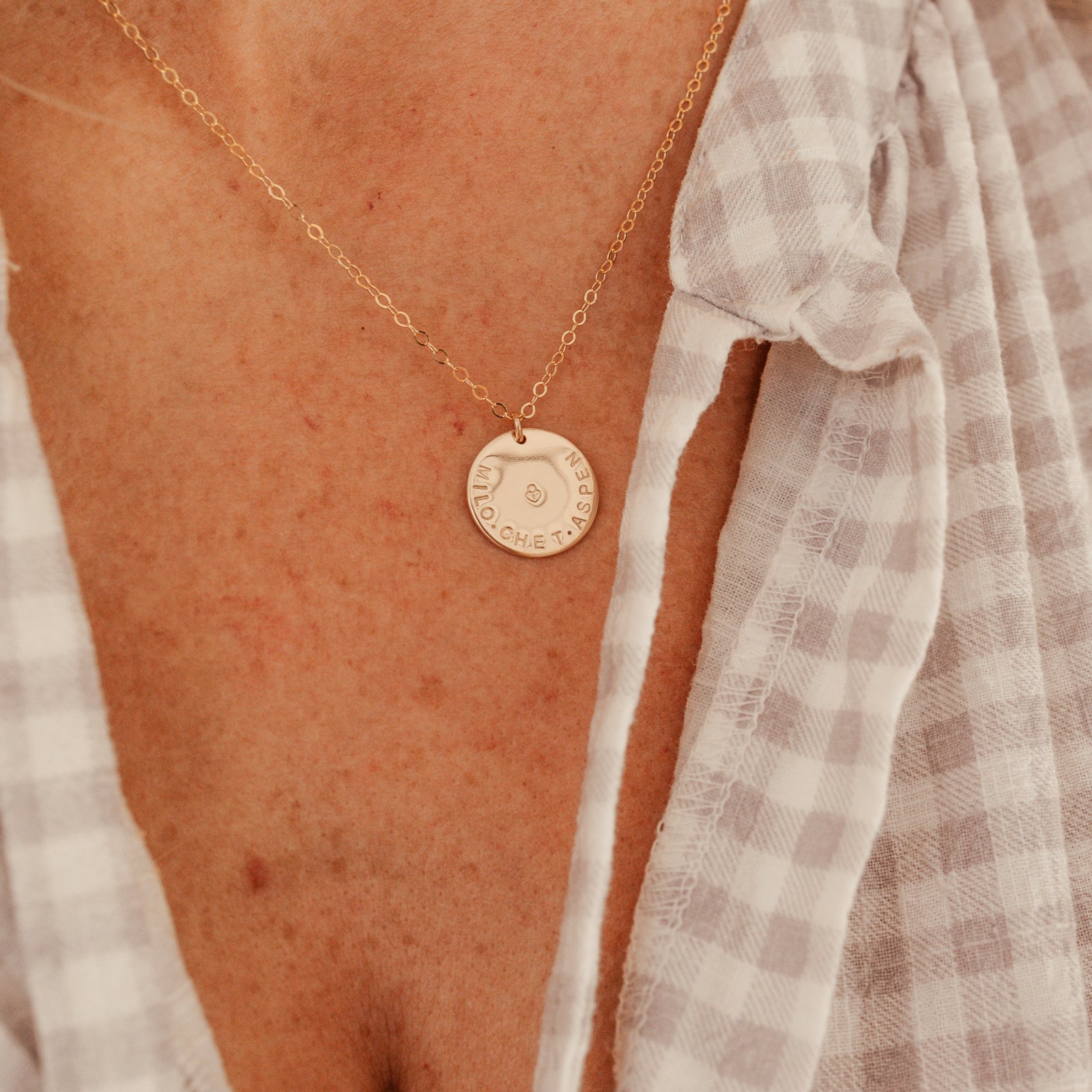 Personalised jewellery - KBN Jewellery - handmade jewellery – Personalised Jewellery gifts – Dainty jewellery – children names necklace – family members necklace – personalised child’s name – gifts for mum – gifts for nana – gifts for grandma – personalised gift – small symbol on pendant 