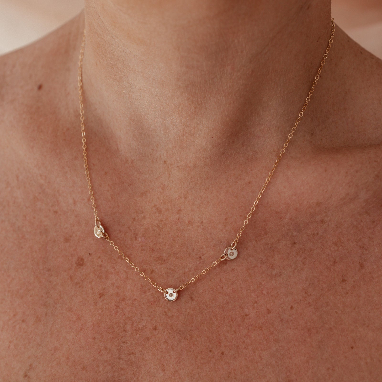 Personalised jewellery - KBN Jewellery - handmade jewellery – Personalised Jewellery gifts – personalised necklace – simple pendants – symbol necklace – initial necklace – dainty jewellery – asymmetrical necklace – tiny pendant necklace