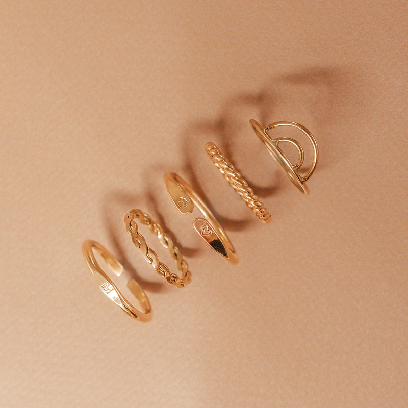 Stacking jewellery Hope Ring | Silver & Gold Jewellery  | Kellective by Nikki