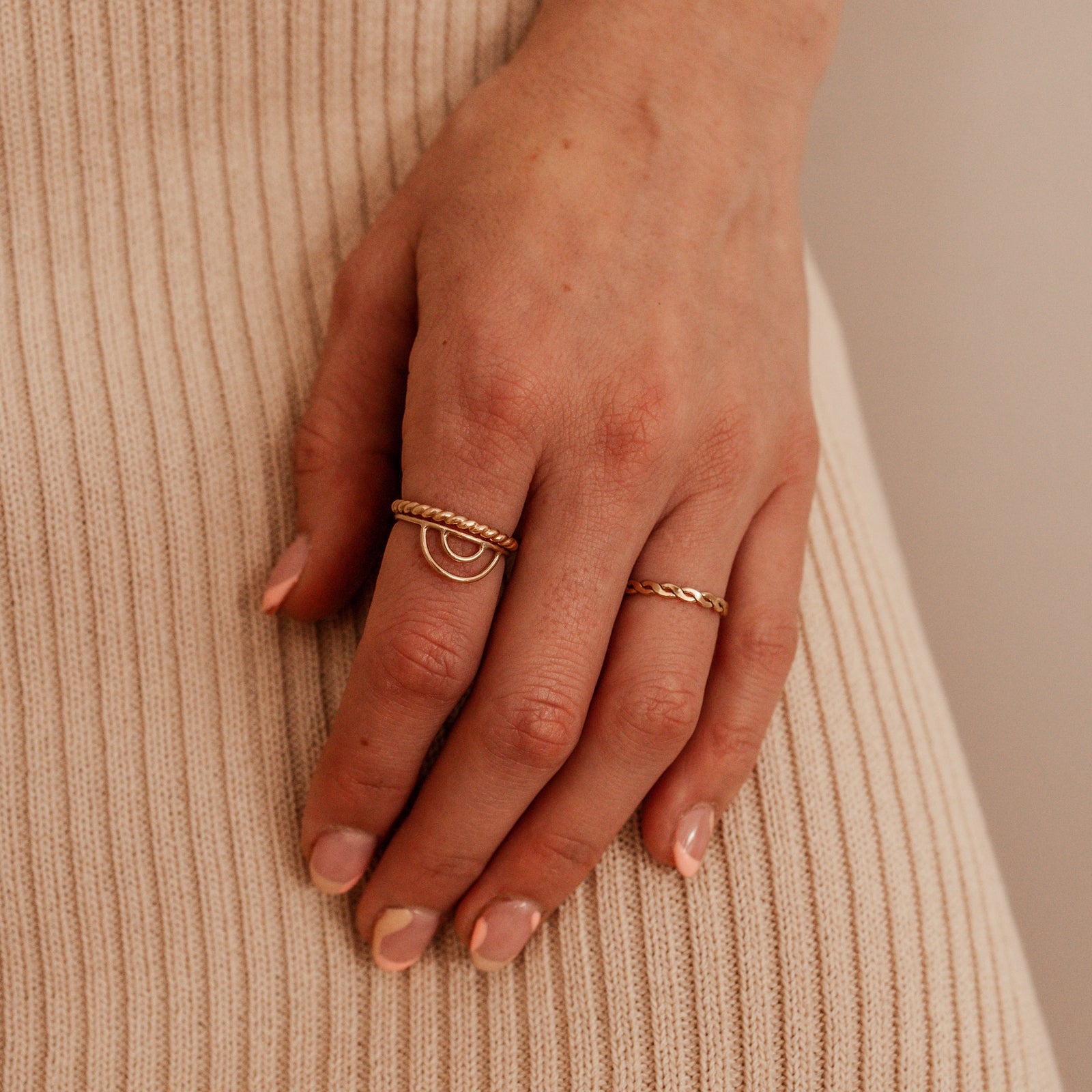 Personalised jewellery - KBN Jewellery - handmade jewellery – Personalised Jewellery gifts – Dainty jewellery – handmade  ring – stacking ring – woven ring – unique ring