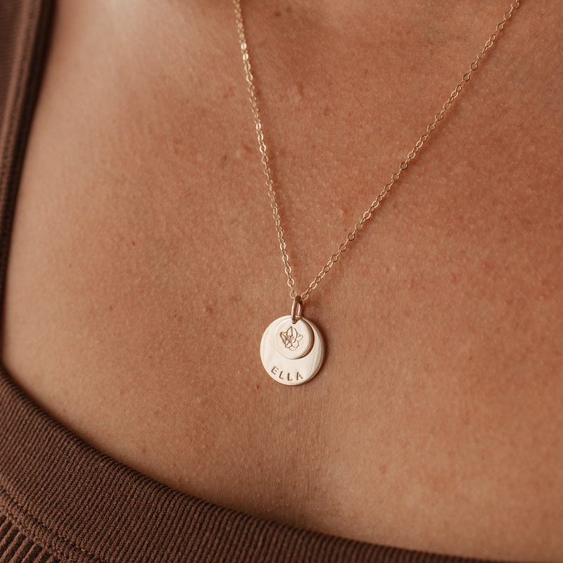 Soren • Large & Small Stacking Pendant Necklace