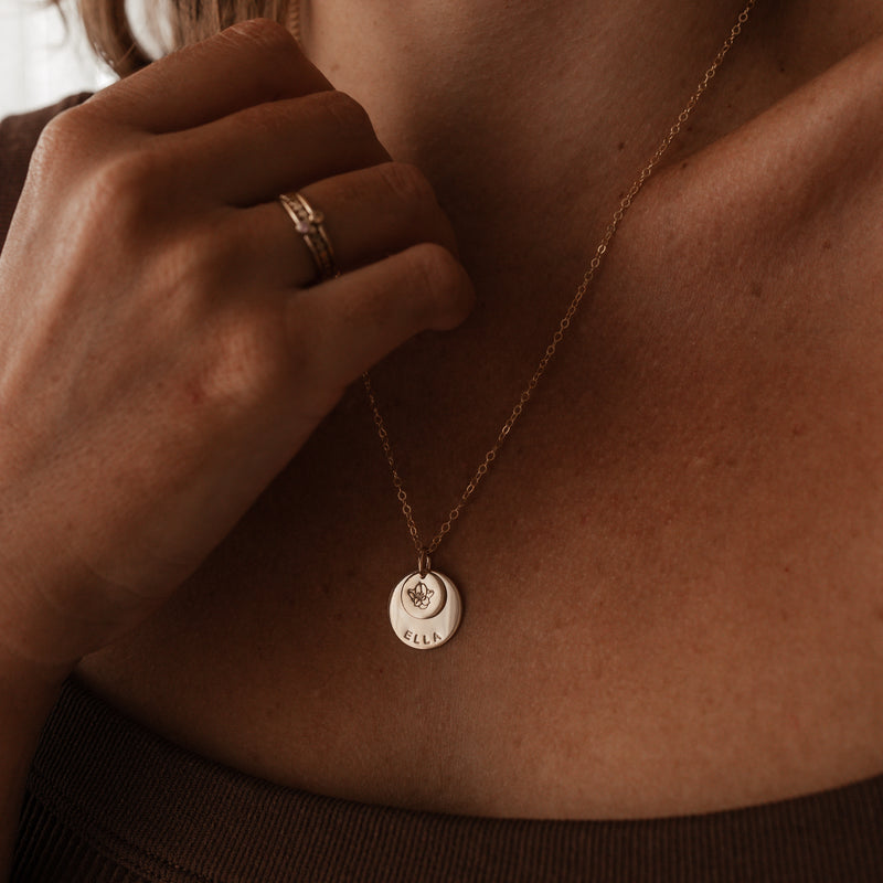 Soren • Large & Small Stacking Pendant Necklace