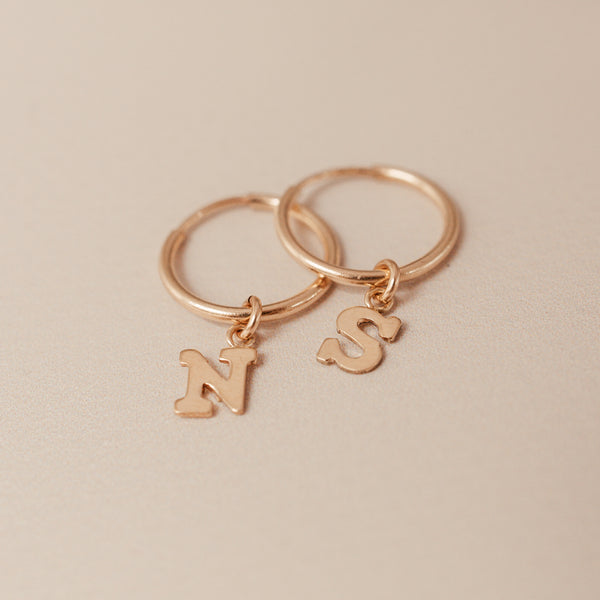 Love Letter Hoops • Day & Night Hoop Earrings