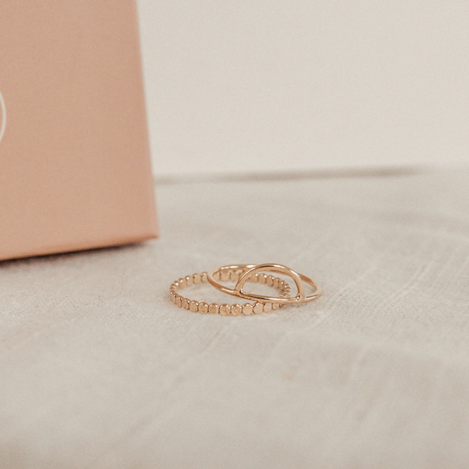 Personalised jewellery - KBN Jewellery - handmade jewellery – Personalised Jewellery gifts – Dainty jewellery – half circle ring – arched ring – stacking ring – Australian made ring 