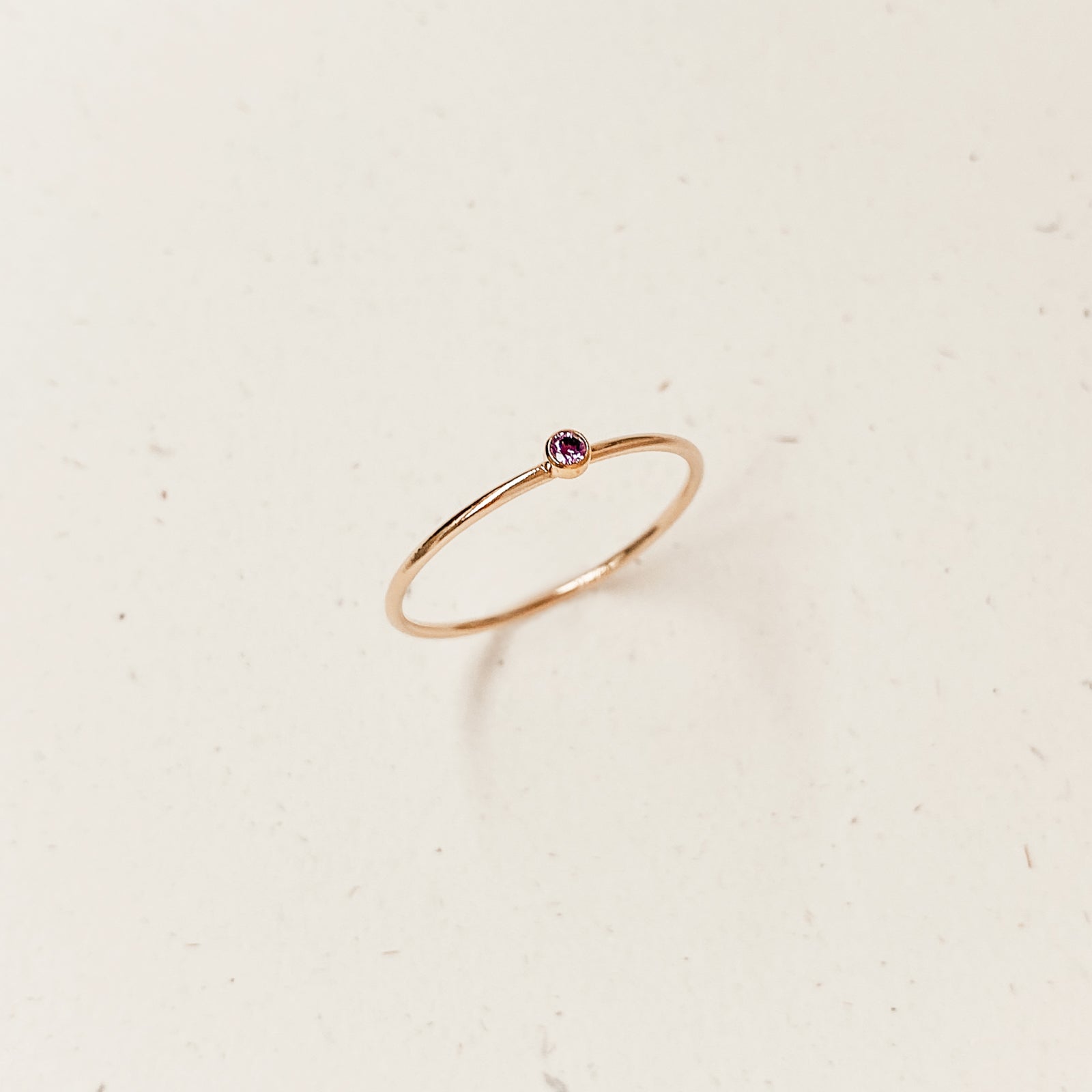 Personalised jewellery – handmade jewellery – KBN jewellery – dainty ring – birth month ring – birthstone ring – affordable ring – protection ring – February  stone rings – birthstone ring – stacking ring – purple stone ring 