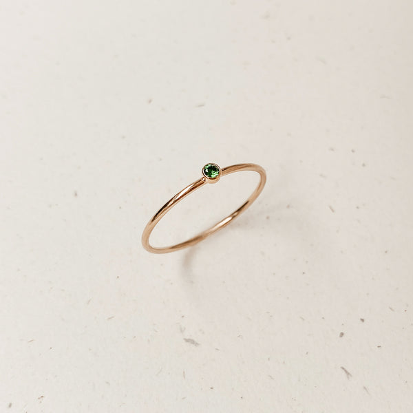 may birthstone ring emerald stone rebirth love symbol sterling silver goldfill