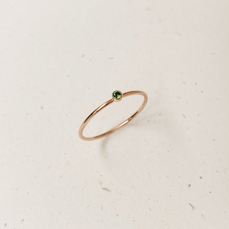 may birthstone ring emerald stone rebirth love symbol sterling silver goldfill