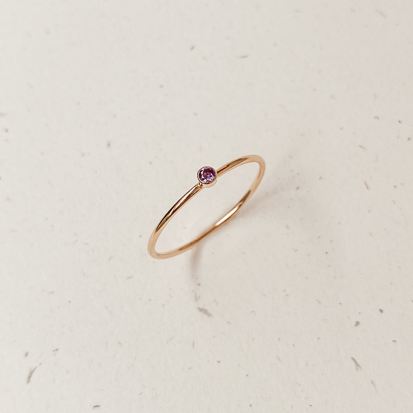 Personalised jewellery – handmade jewellery – KBN jewellery – dainty ring – birth month ring – birthstone ring – affordable ring – hope and happiness  ring – June  stone rings – birthstone ring – stacking ring – purple stone ring 