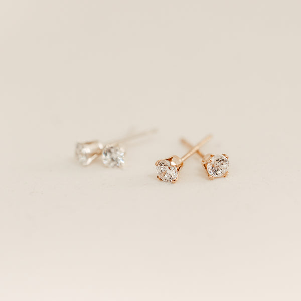 april birthstone studs diamond stone purity eternity symbol sterling silver goldfill