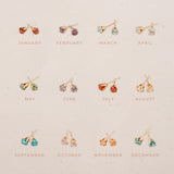 Birthstone Studs • April