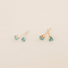 Personalised jewellery – handmade jewellery – KBN jewellery – dainty earrings – birth month earrings – birthstone earrings – affordable earrings – good fortune earrings – December  earrings – birthstone studs – stacking earrings – stone earrings – blue earrings 