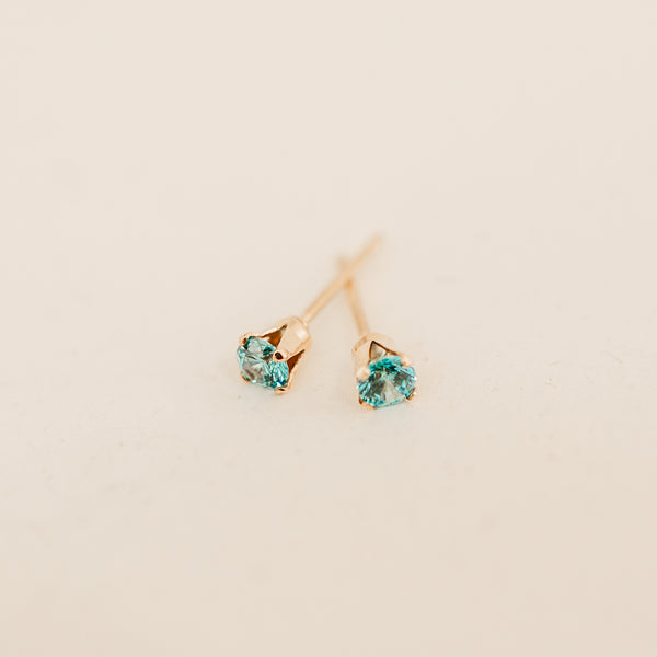 december birthstone studs turquoise stone good fortune sucess symbol sterling silver goldfill