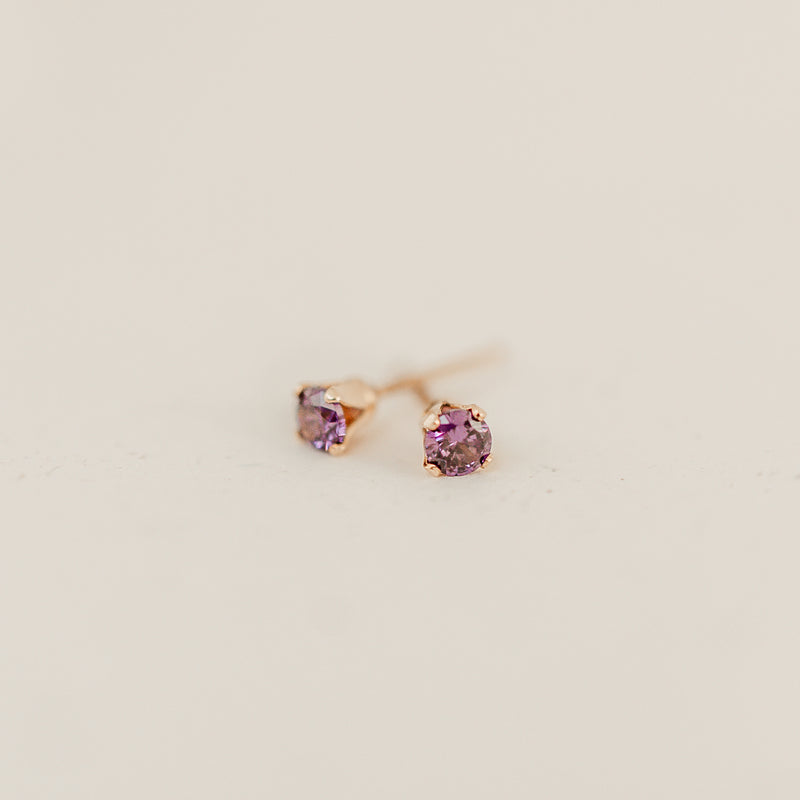 Birthstone Studs • February