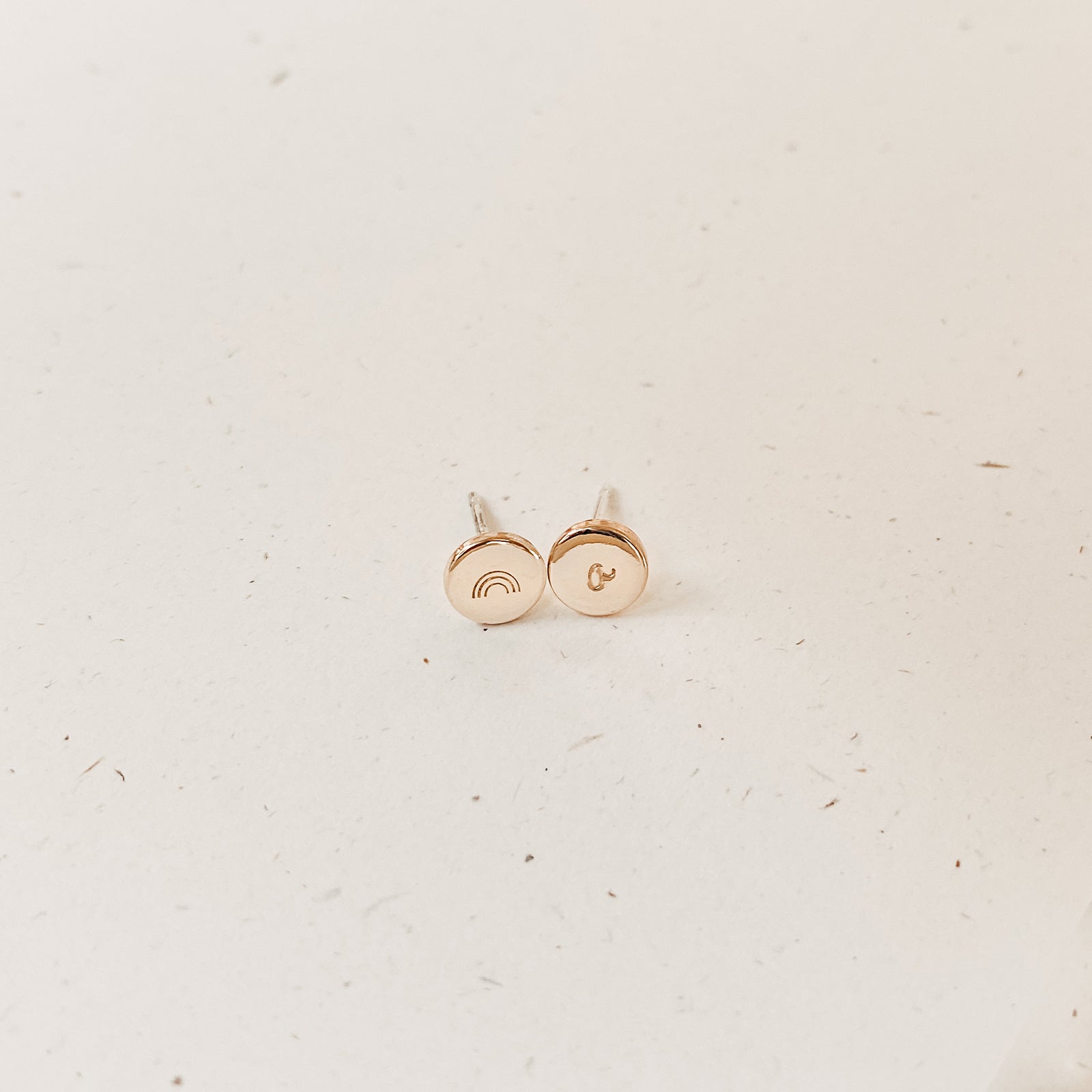 Personalised jewellery - KBN Jewellery - handmade jewellery – Personalised Jewellery gifts – personalised earrings – symbol earrings – simple studs – kid friendly earrings – personalised stud earrings – children’s earrings – first earrings – toddlers earrings 